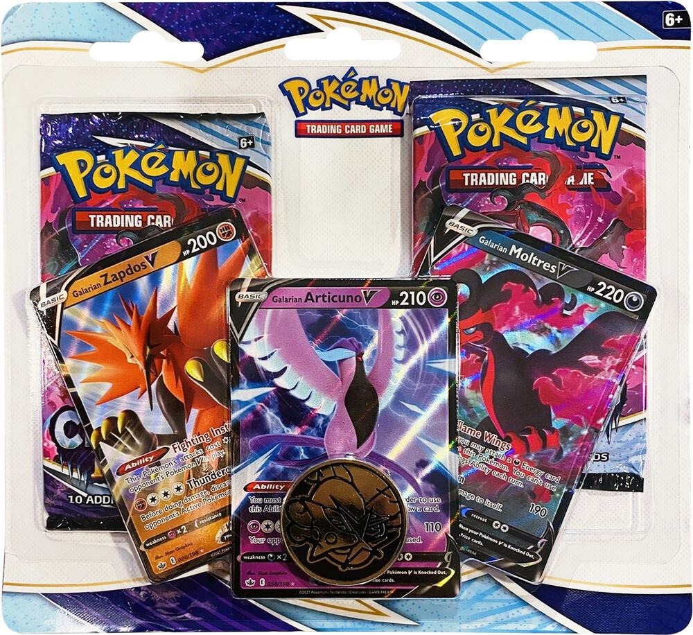 Pokemon TCG: Chilling Reign 2 Pack Blister [Galarian Zapdos V, Articun TCG Battle Zone Pokemon TCG: Chilling Reign 2 Pack Blister [Galarian Zapdos V, Articun TCG Battle Zone
